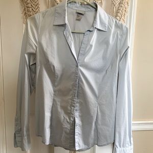H&M Light Blue Fitted Button Down Shirt